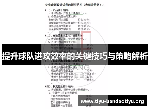 提升球队进攻效率的关键技巧与策略解析